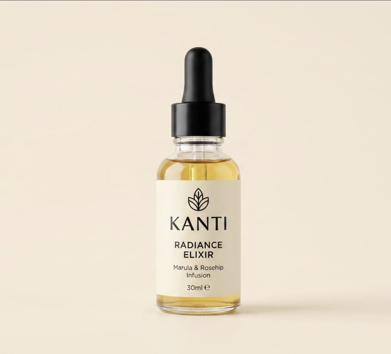Kanti Radiance Elixir serum bottle product shot