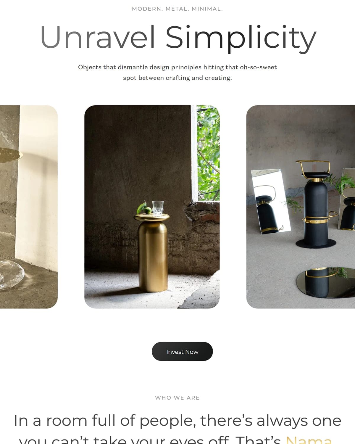 Nama Home collection layout